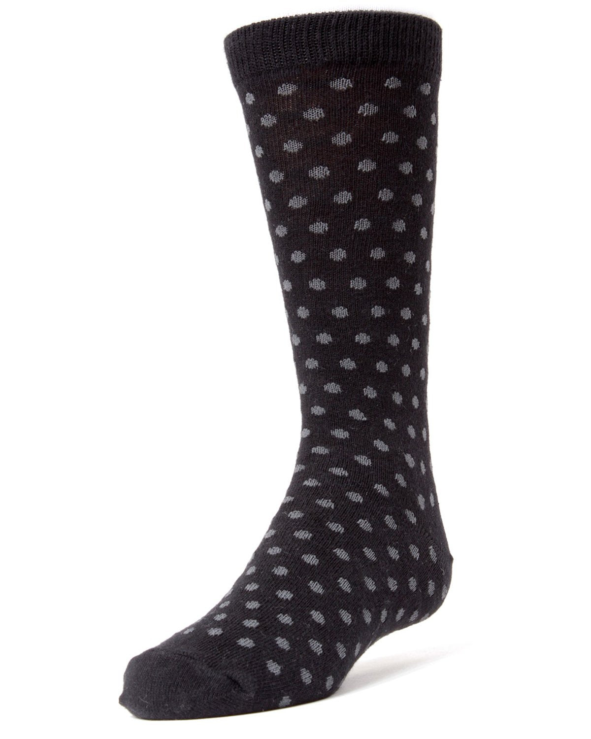 Polka Dot Cotton Blend Boys Dress Socks