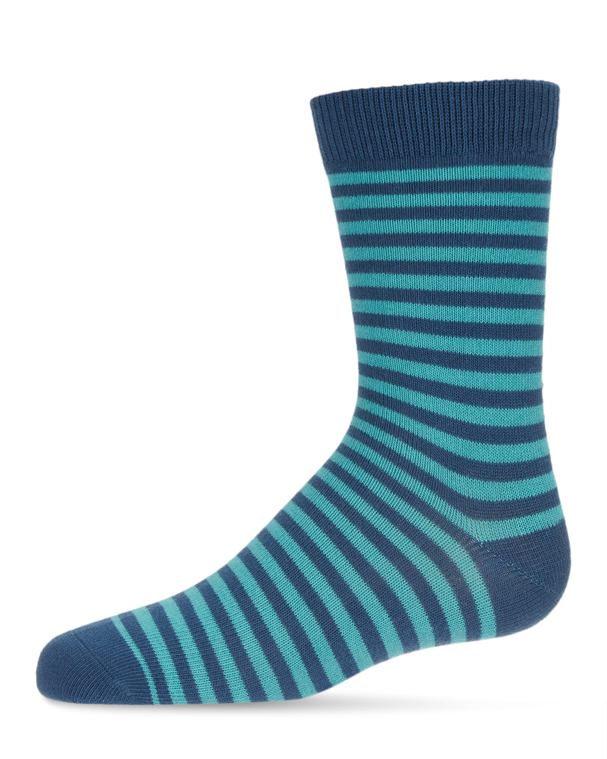 Thin Stripe Cotton Blend Boys Crew Sock