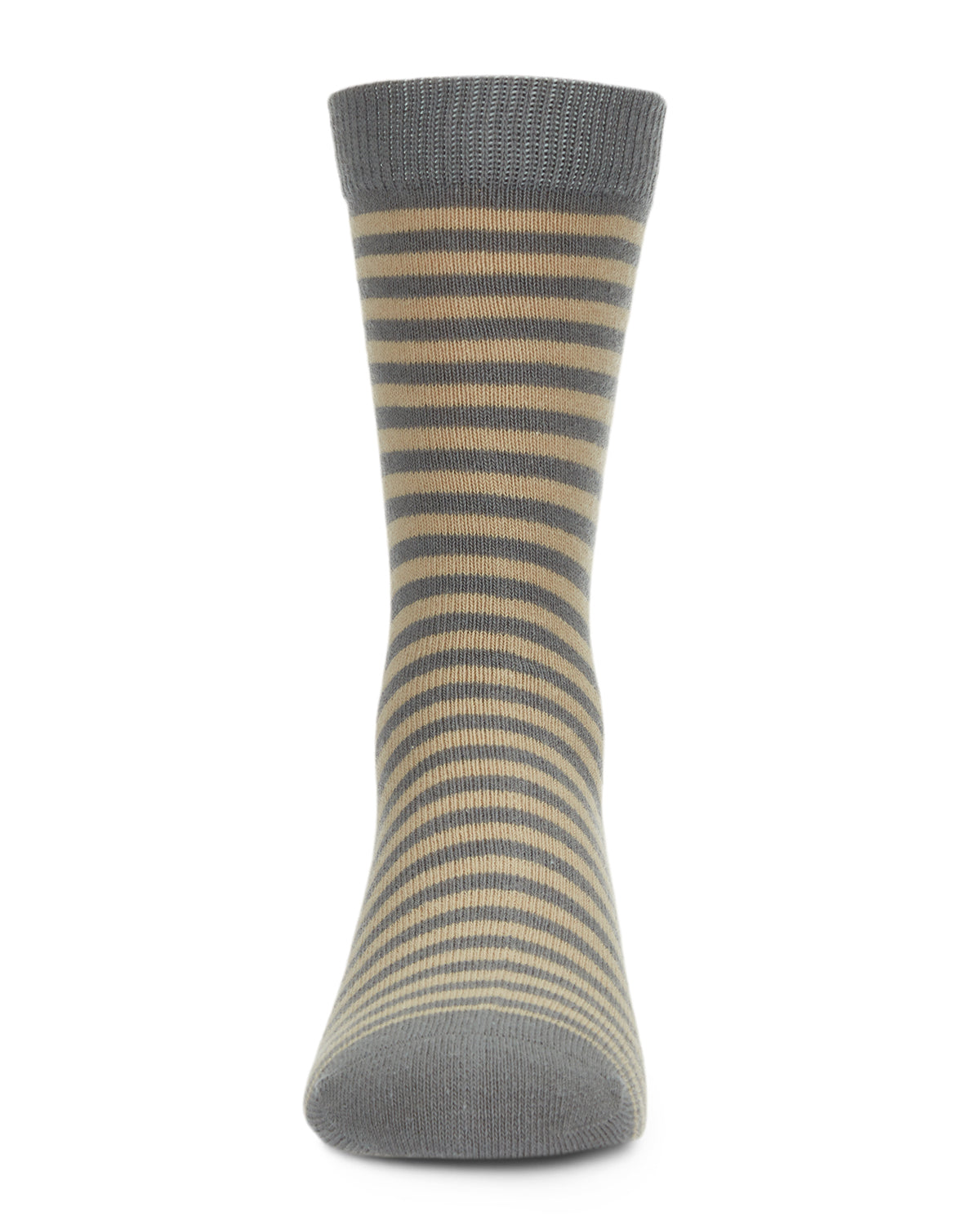 Thin Stripe Cotton Blend Boys Crew Sock