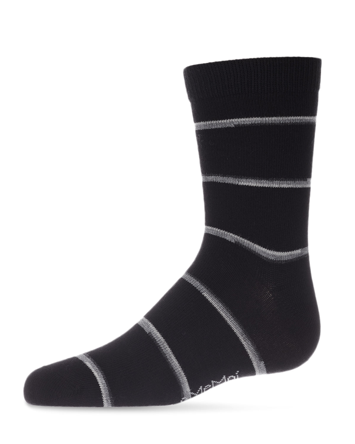 Spacedye Stripe Boys Cotton Blend Crew Sock