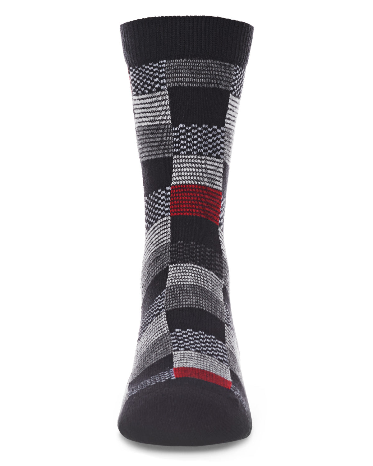 Checkerboard Boys Cotton Blend Crew Sock