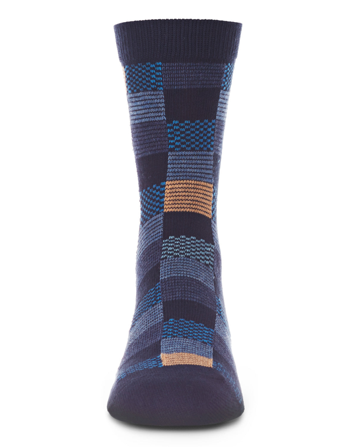 Checkerboard Boys Cotton Blend Crew Sock