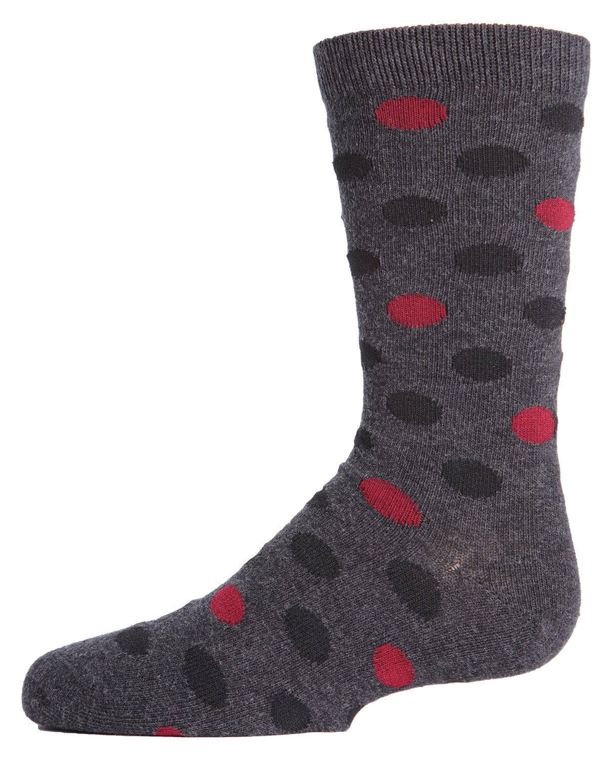 Boys' Spots and Dots Ribbed Cotton Crew Socks