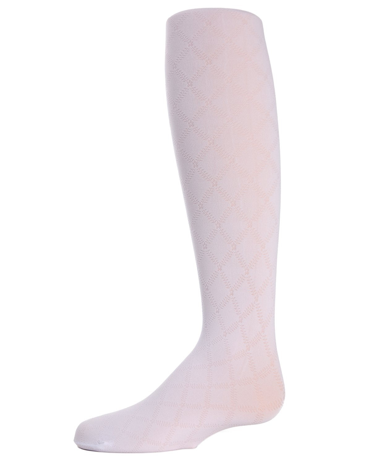 Flowers and Diamonds Girls Opaque Tights
