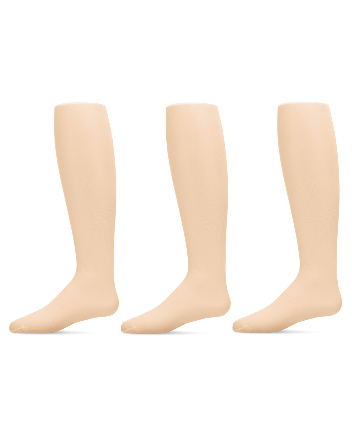 Girls' 3 Pair Pack Basic Sheer 30 Denier Tights