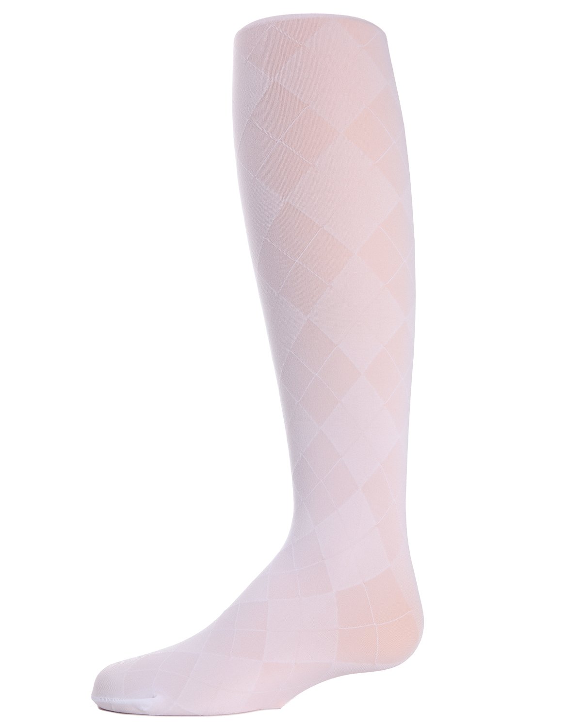 Girls' Sheer Argyle Nylon Tights