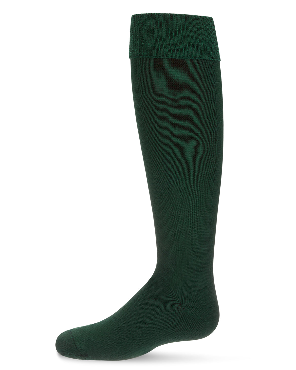 Girls' Cuffed Opaque Knee High Socks