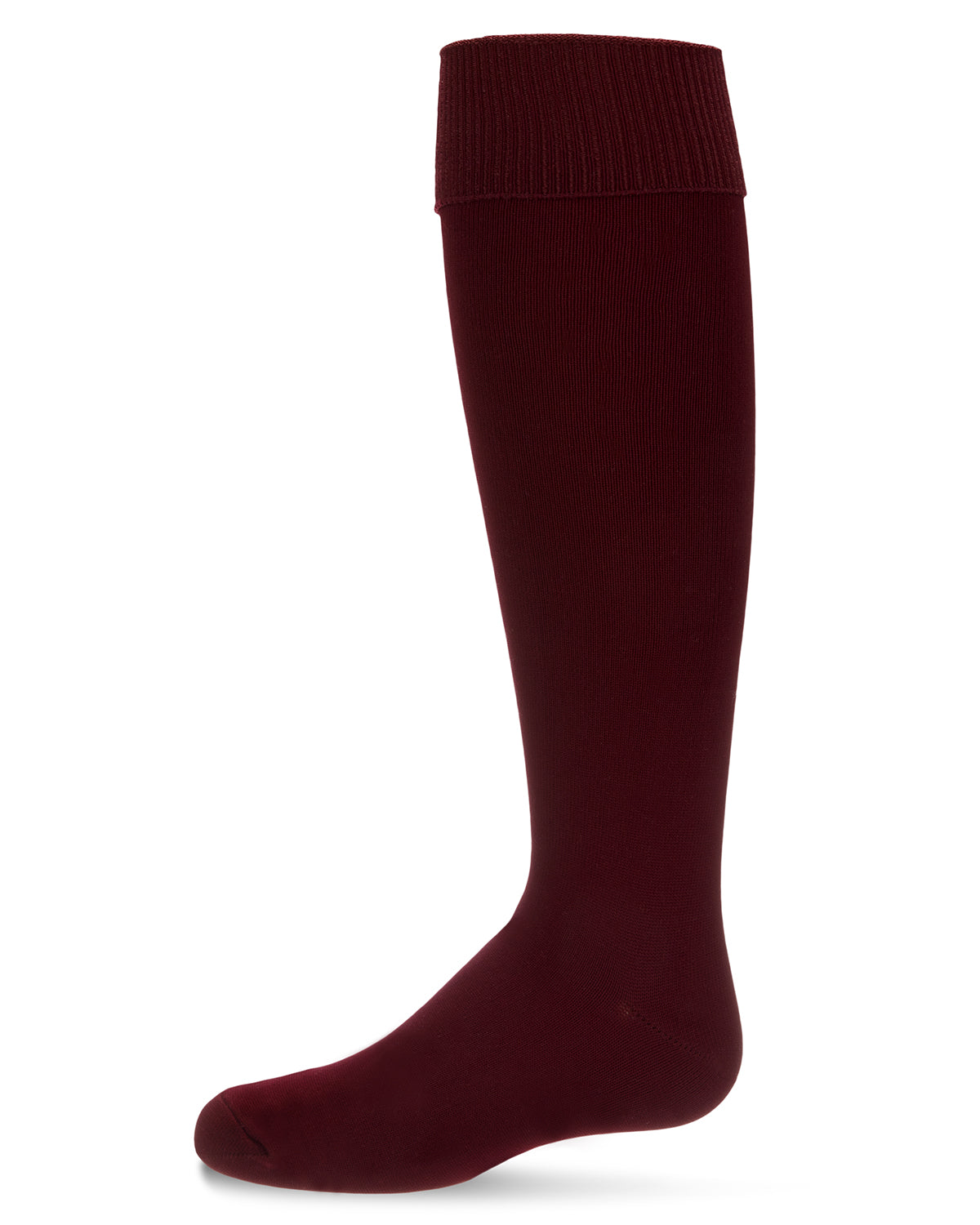 Girls' Cuffed Opaque Knee High Socks