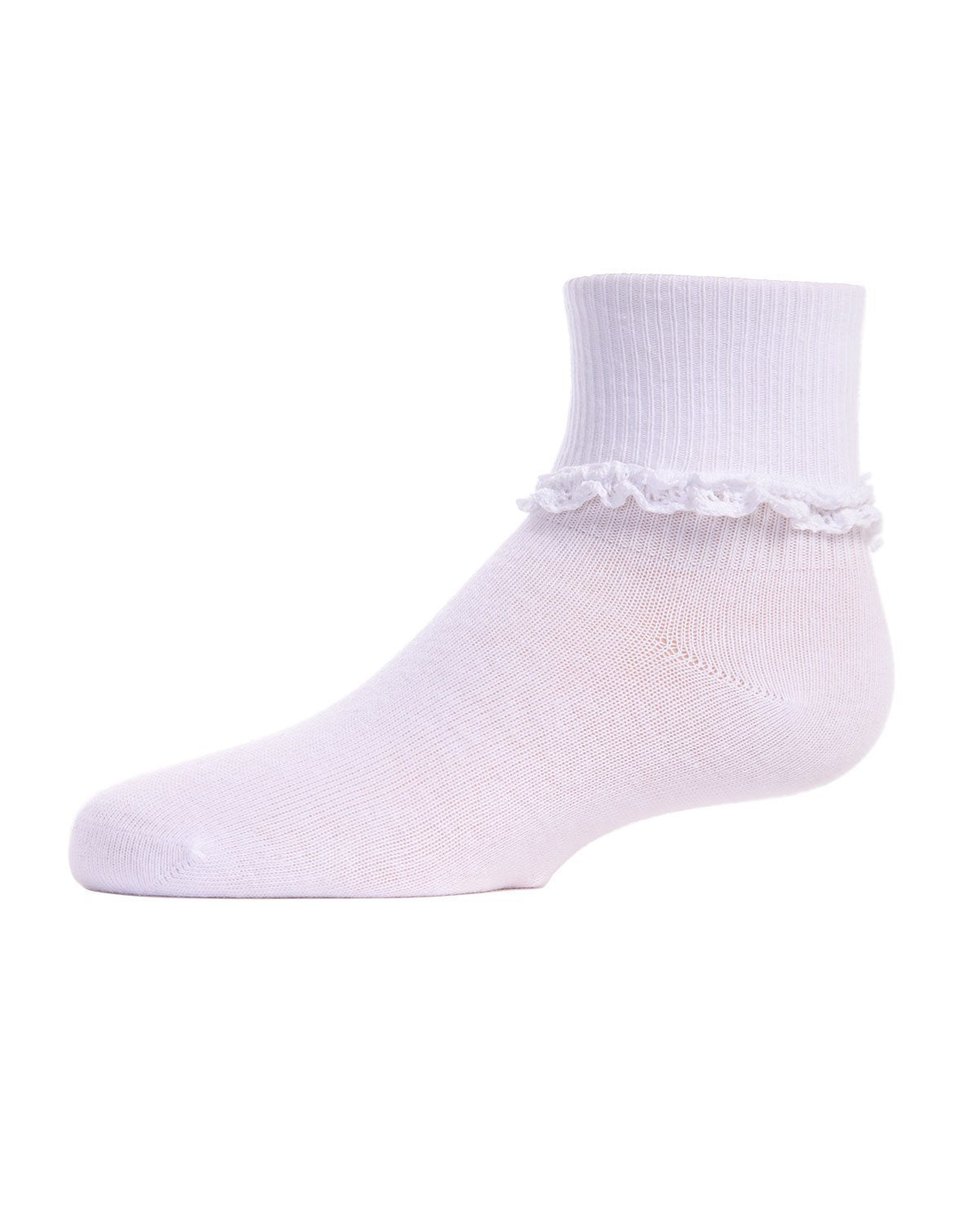 Infant Ruffle Eyelet Cotton Blend Anklet Socks