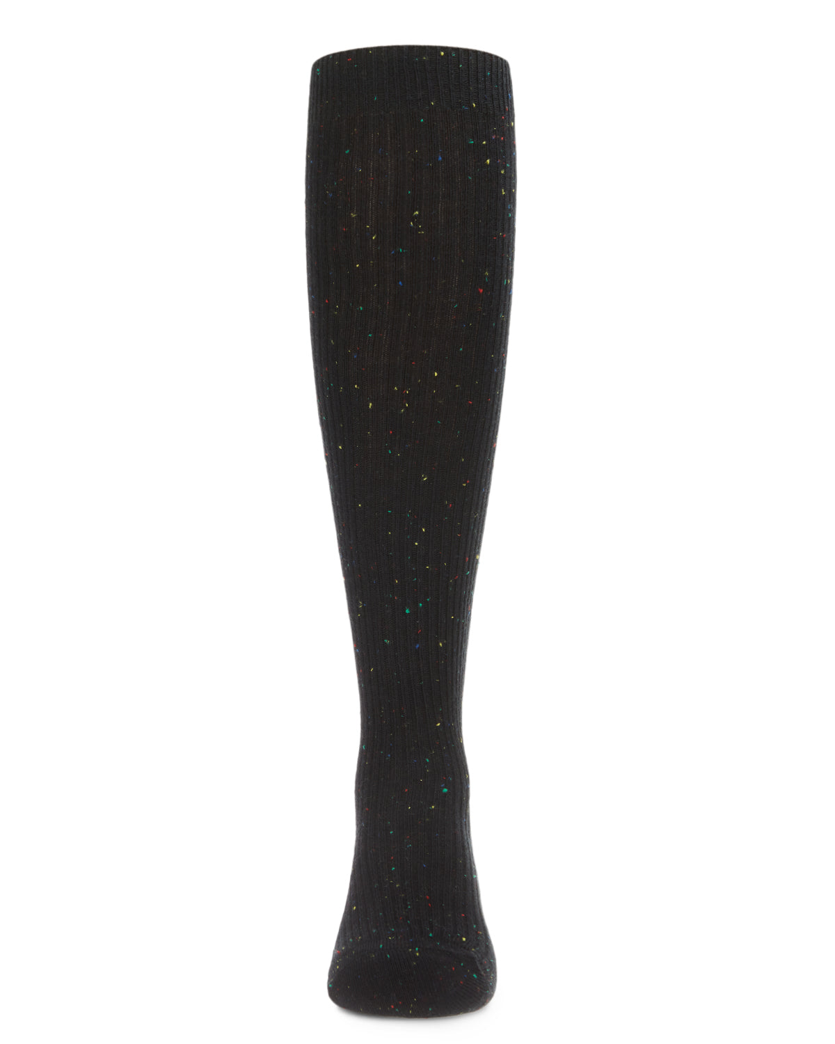 Thin Ribbed Speckled Knee High