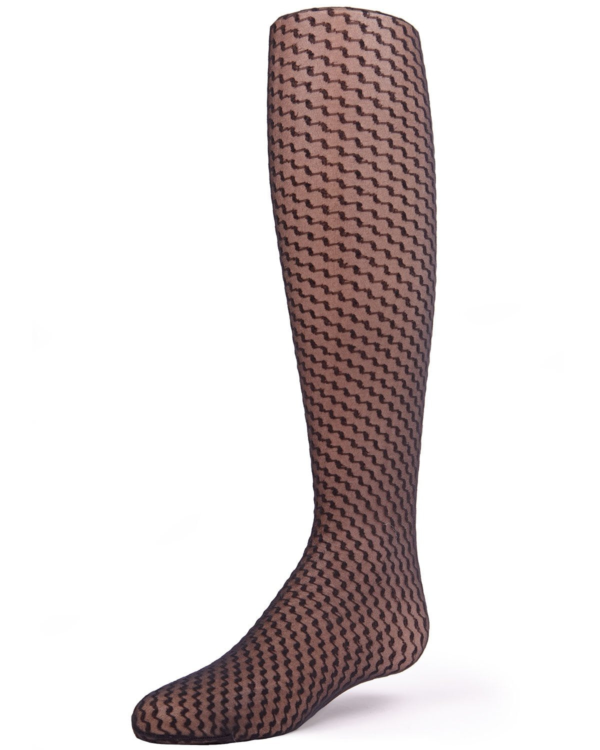 Girls' Zoe Zigzag Sheer Tights