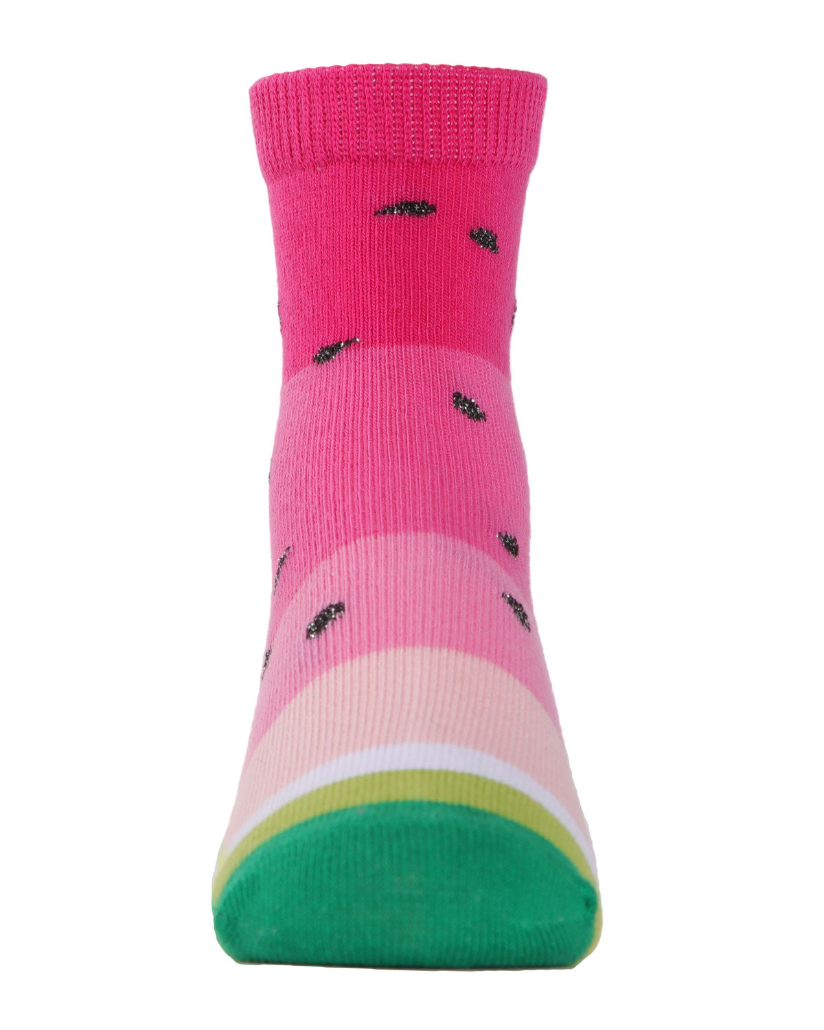 Watermelon Cotton Blend Ankle Socks 3-Pack