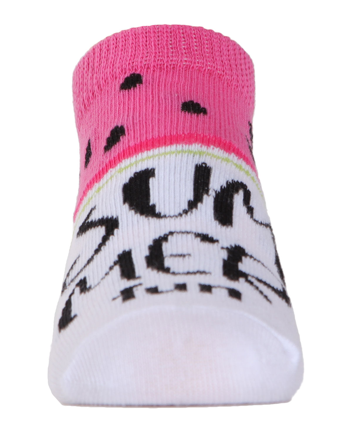 Watermelon No Show Cotton Blend Socks 3-Pack