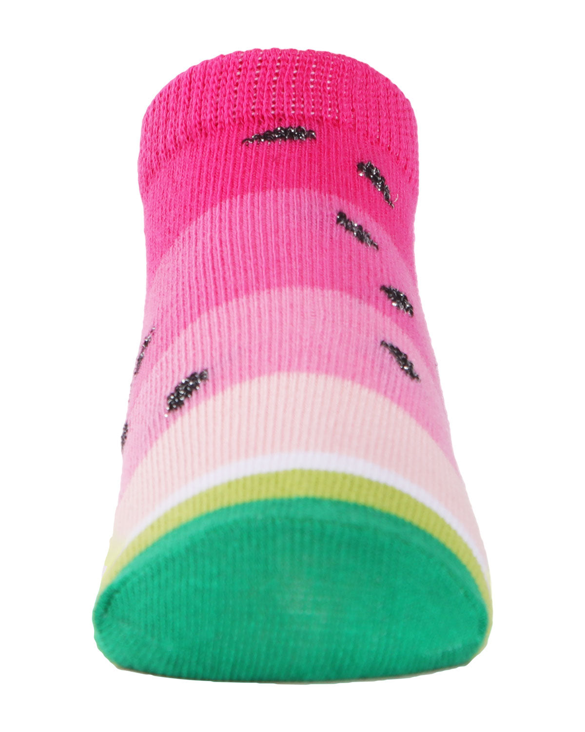 Watermelon No Show Cotton Blend Socks 3-Pack