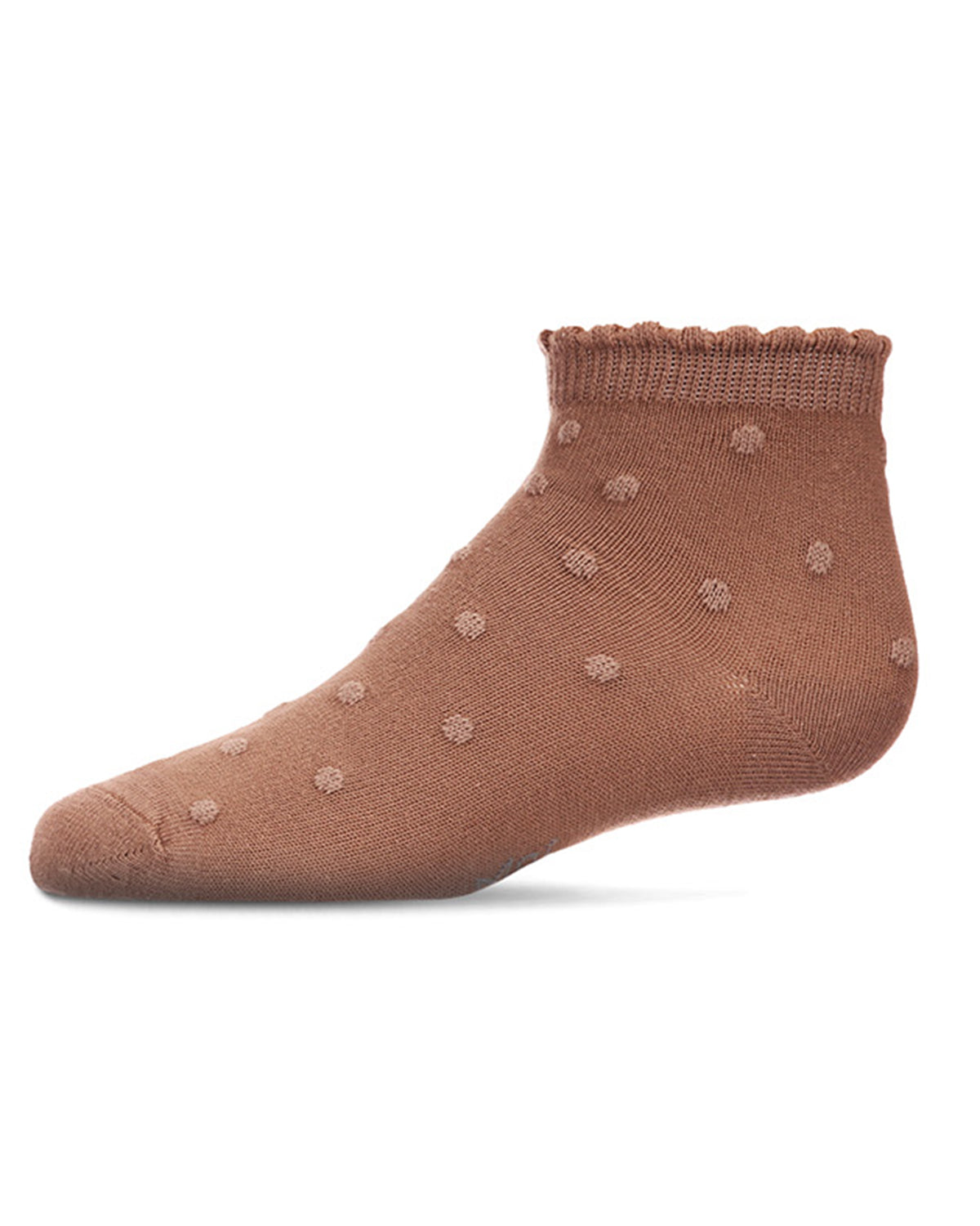 Cotton Blend Swiss Dot Anklet Socks