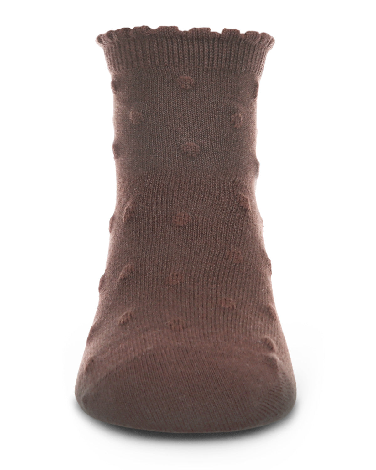 Cotton Blend Swiss Dot Anklet Socks