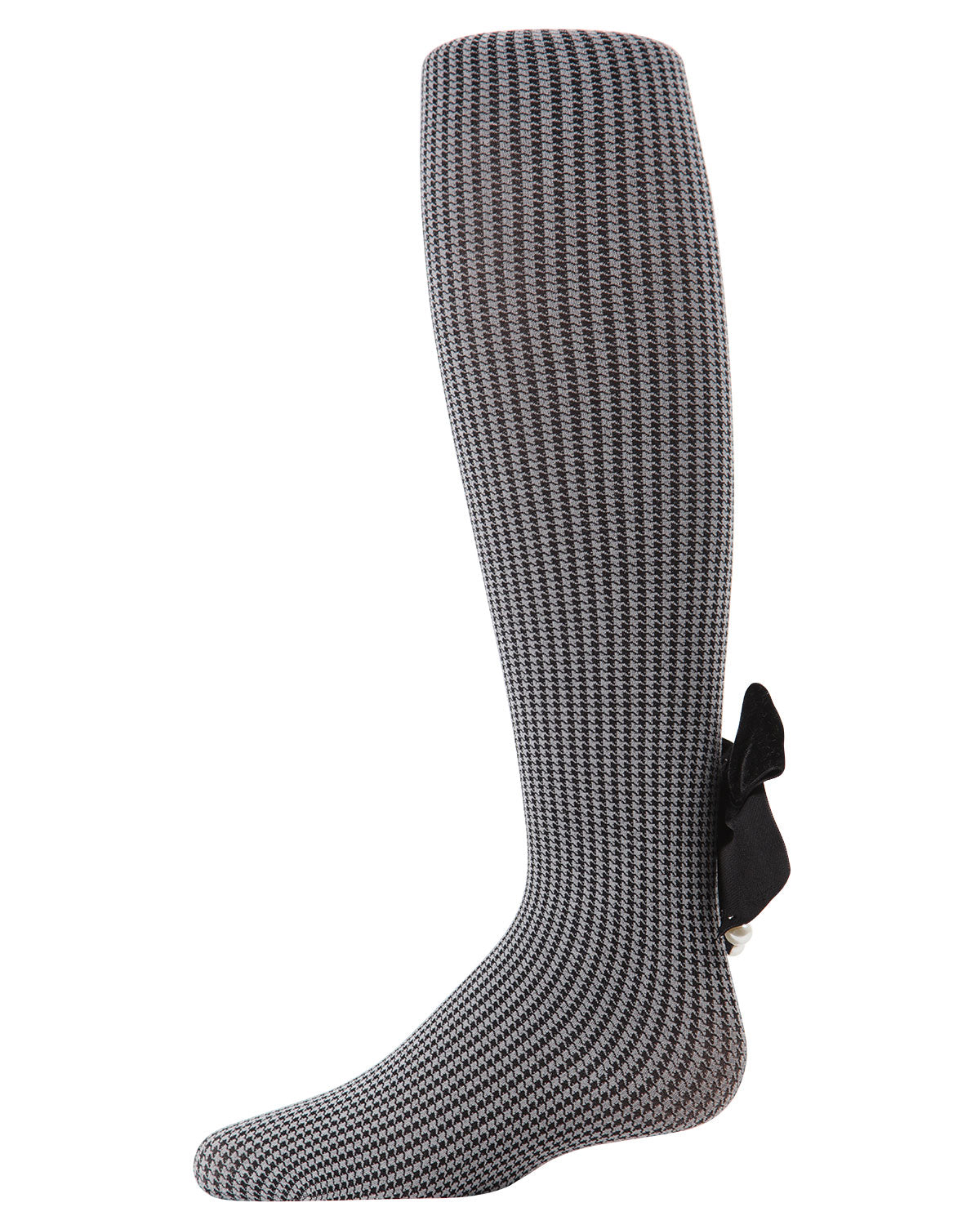 Girls' Herringbone Bow Back Tights