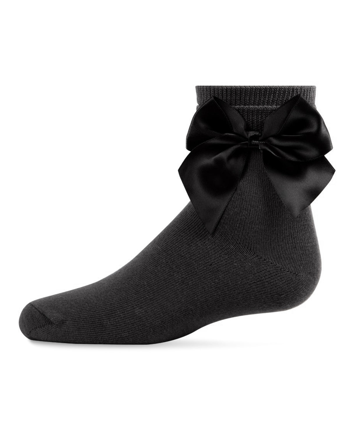 Girls' Silky Side Bow Anklet Socks