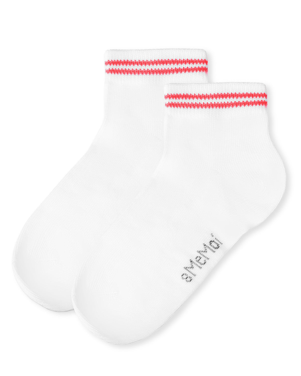 Girls' Ziggy Double Ring Cotton Blend Anklet Sock