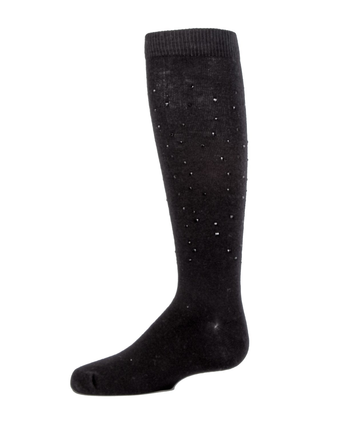 Jazzy Jeweled Girls Cotton Blend Knee Socks