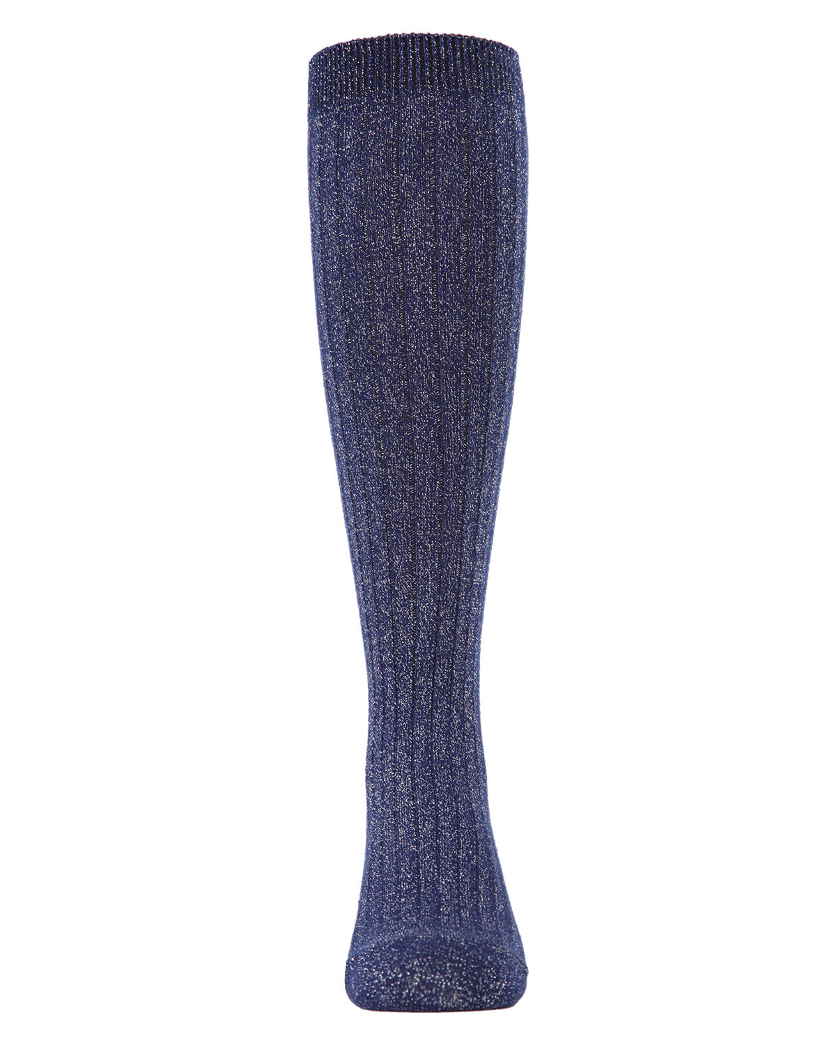 Girls' Ribbed Shimmer Knee-High Socks