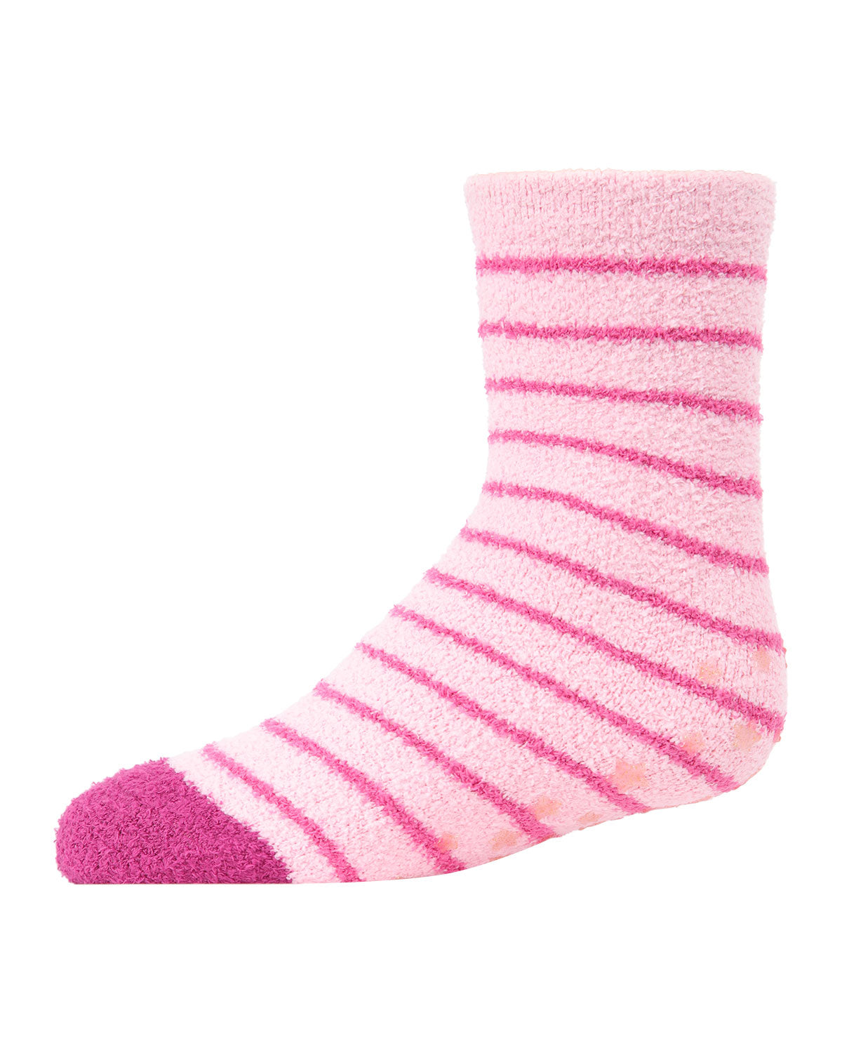 Girls' 2 Pair Pack Fuzzy Heart Non-Skid Socks