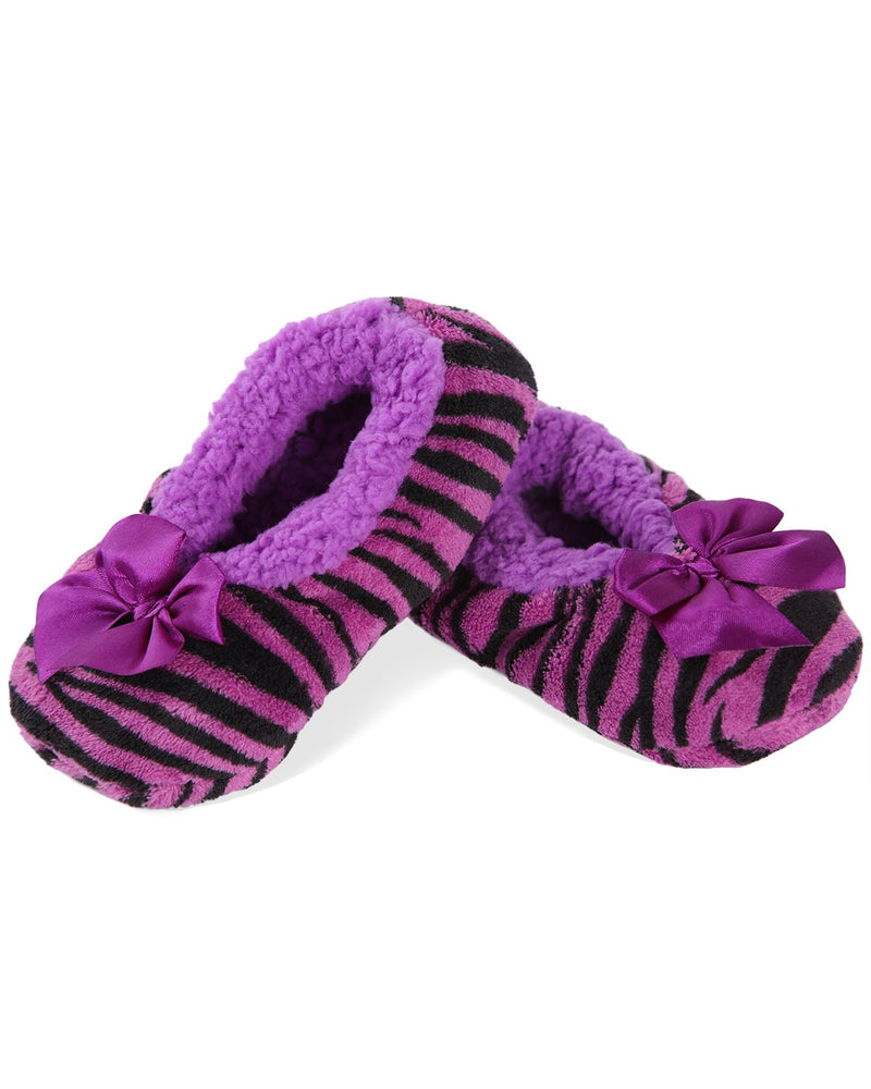 girls purple slippers