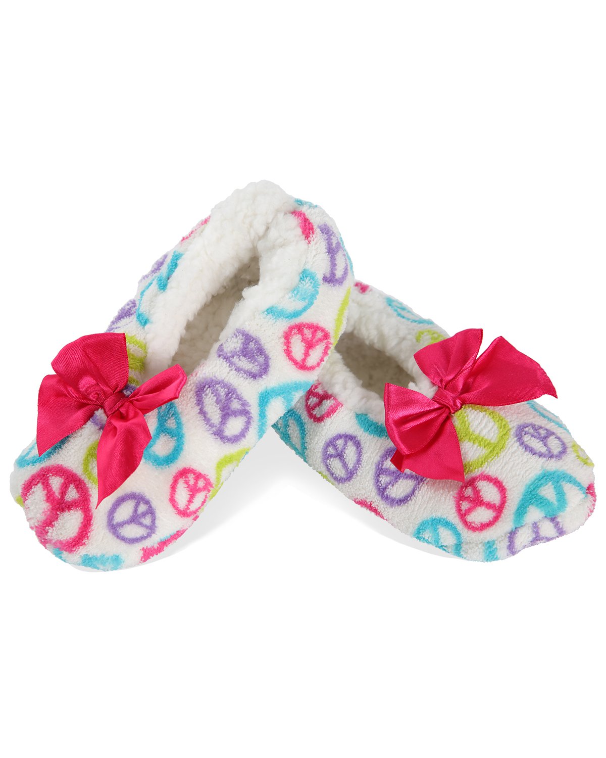 girls white slippers