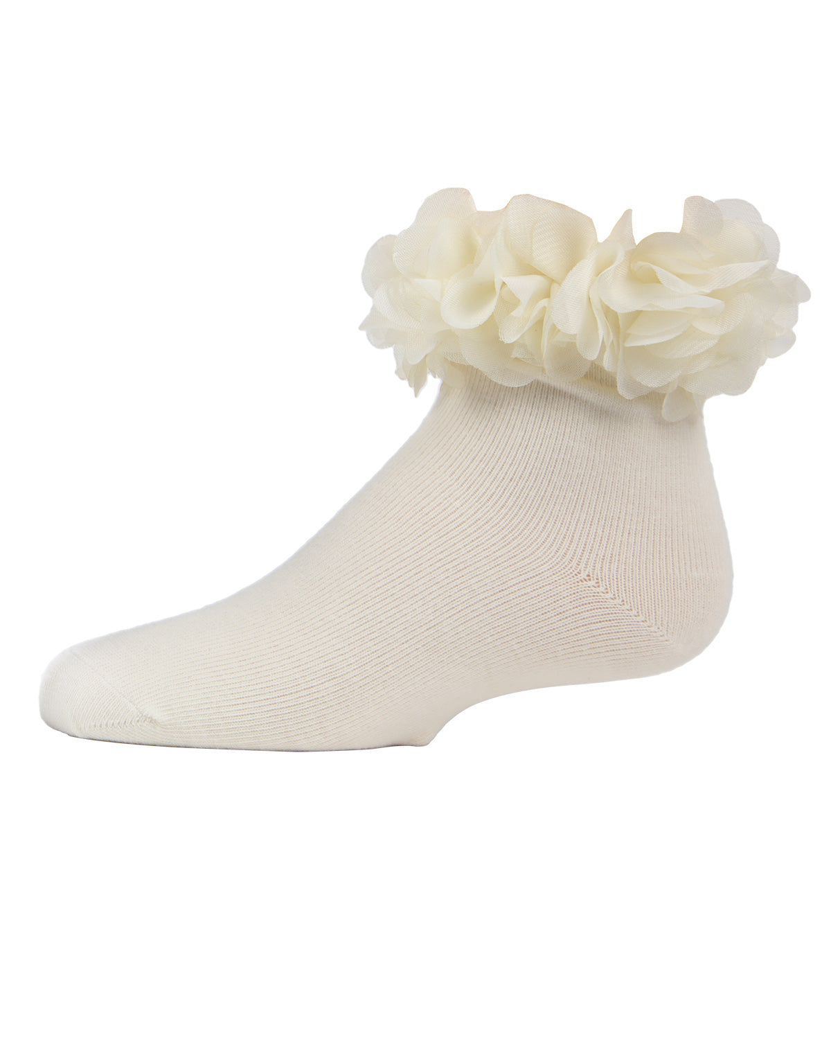 Girls' Floral Halo Cotton Anklet Socks