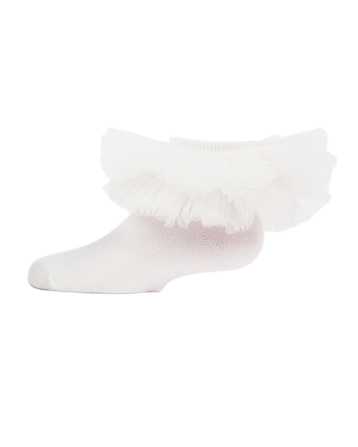 Girls' Oversized Tutu Ballerina Anklet Socks