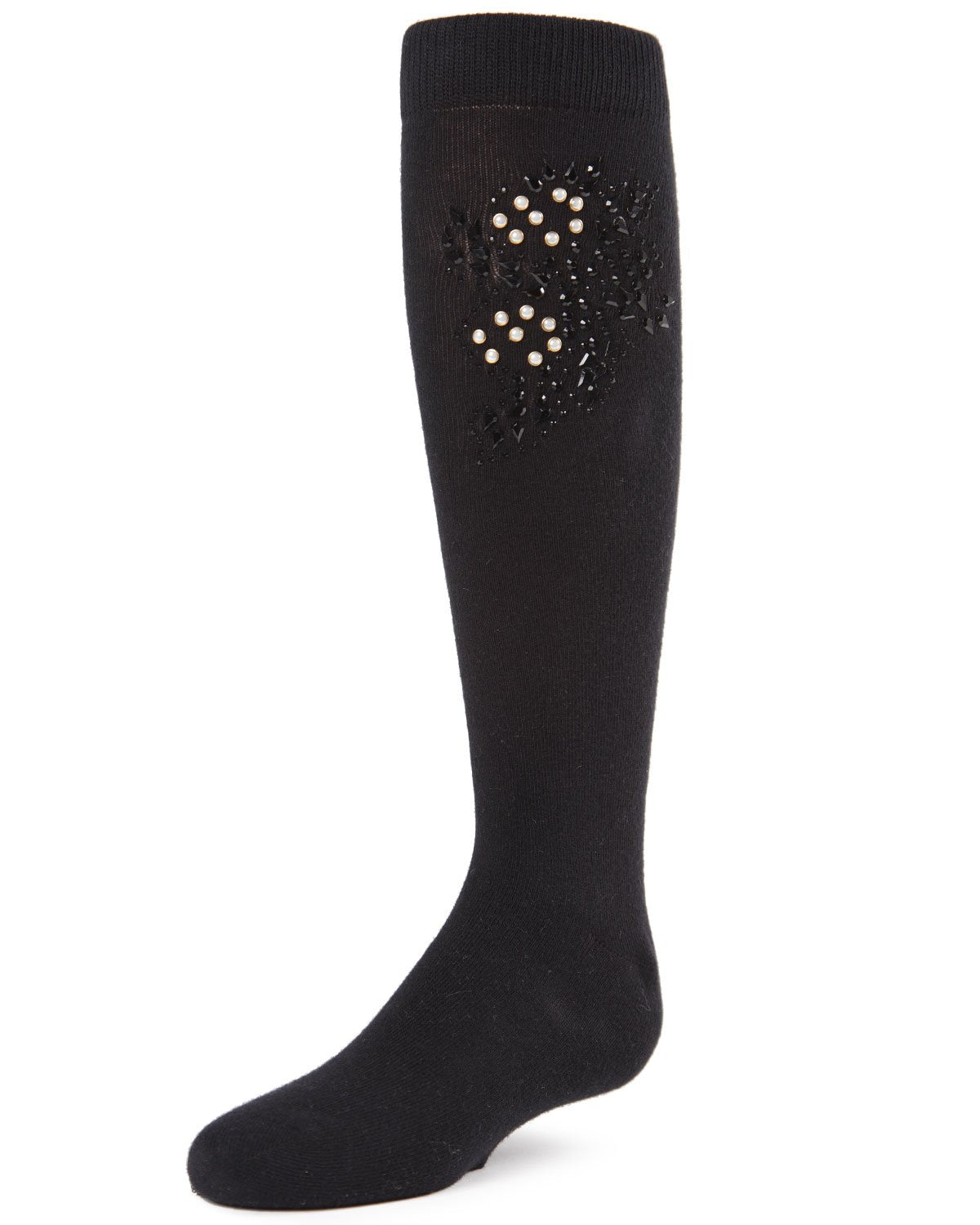 Jewel Mosaic Girls Combed Cotton Knee High Socks