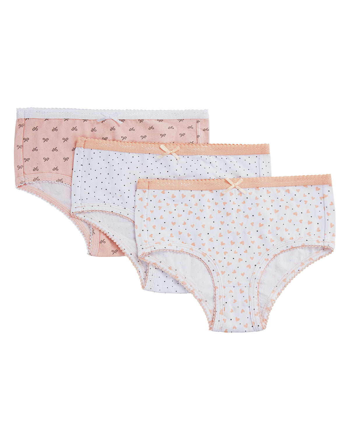 Girl’s Printed Cotton Briefs 3 Pack