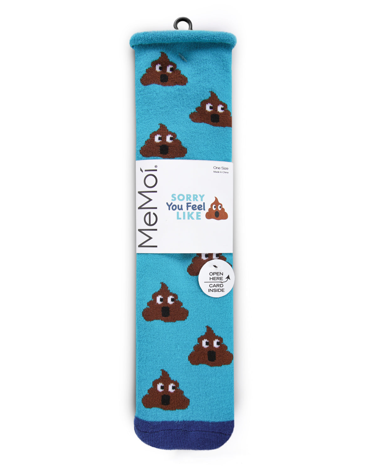 Sorry You Feel Like Poop Emoji Greeting Card Crew Socks