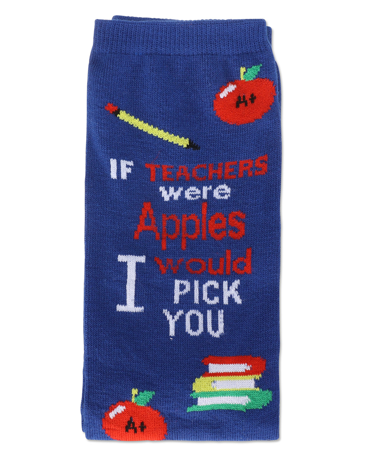 If Teachers Were Apples Greeting Card Crew Socks