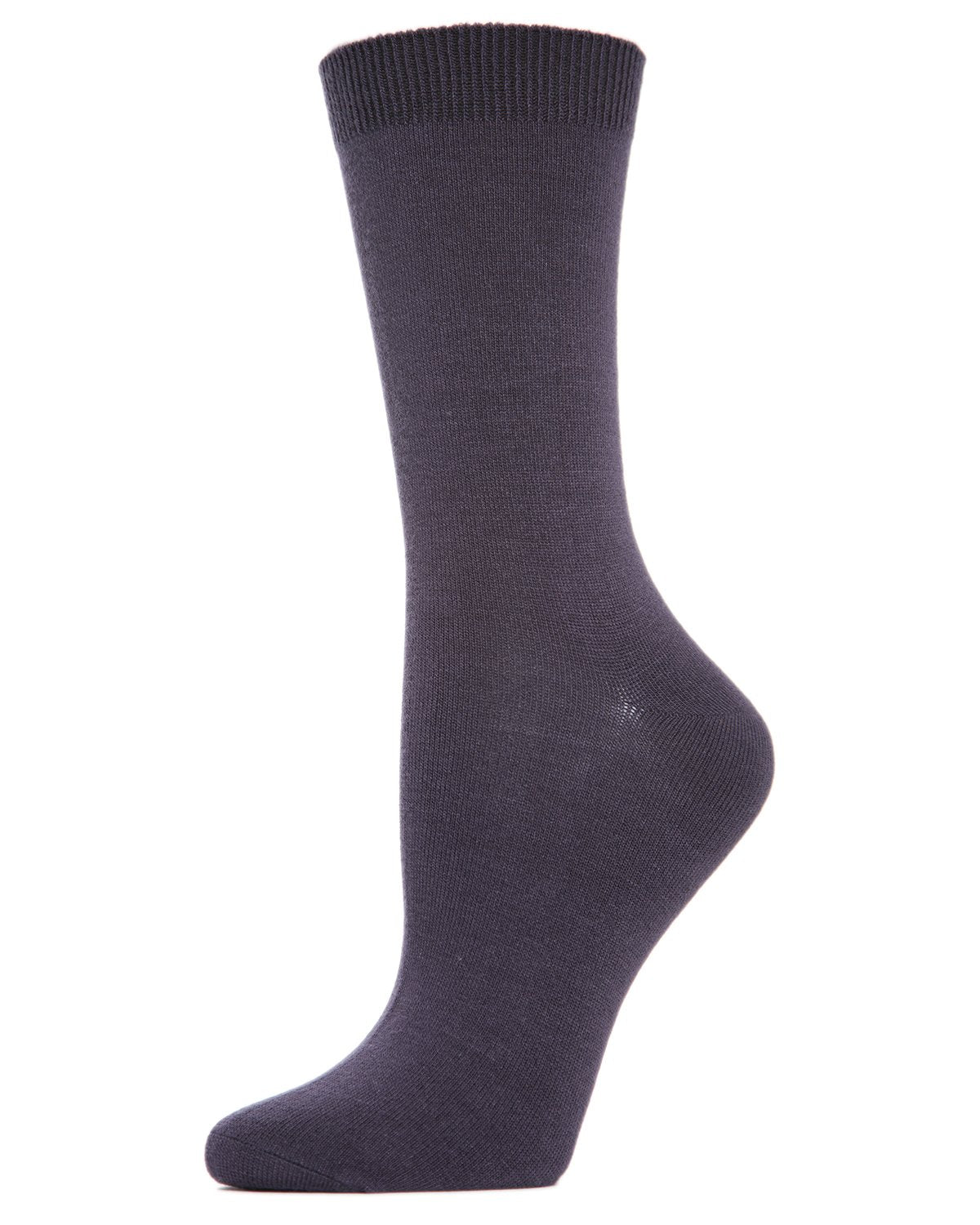 Women's Flat-Knit Bamboo Blend Crew Socks