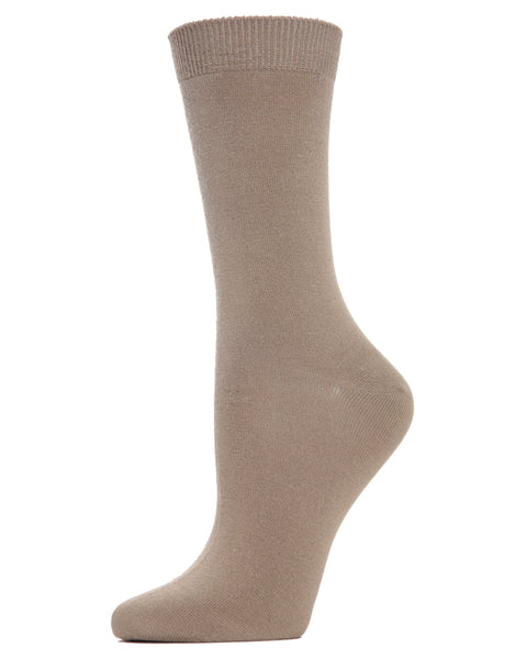 Hand-Linked Bamboo Blend Crew Socks