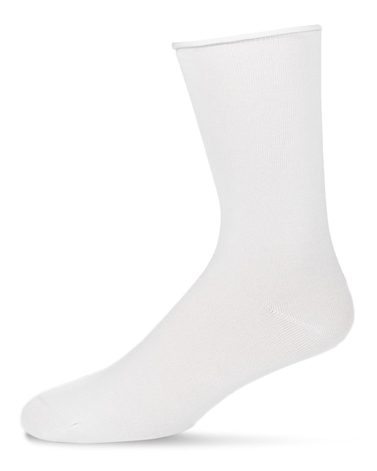 Women's Essential Roll Cuff Bamboo Blend Crew Socks