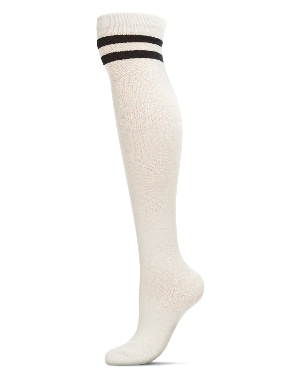 Top Stripe Cashmere Blend Over The Knee Warm Socks