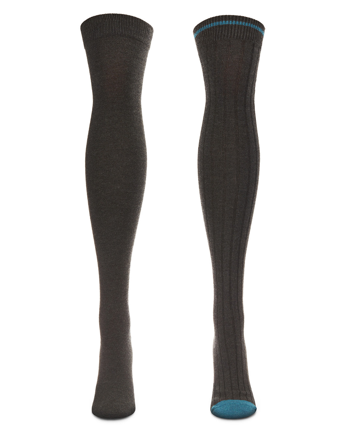 Tipped Rib Cashmere Blend Over The Knee Warm Socks