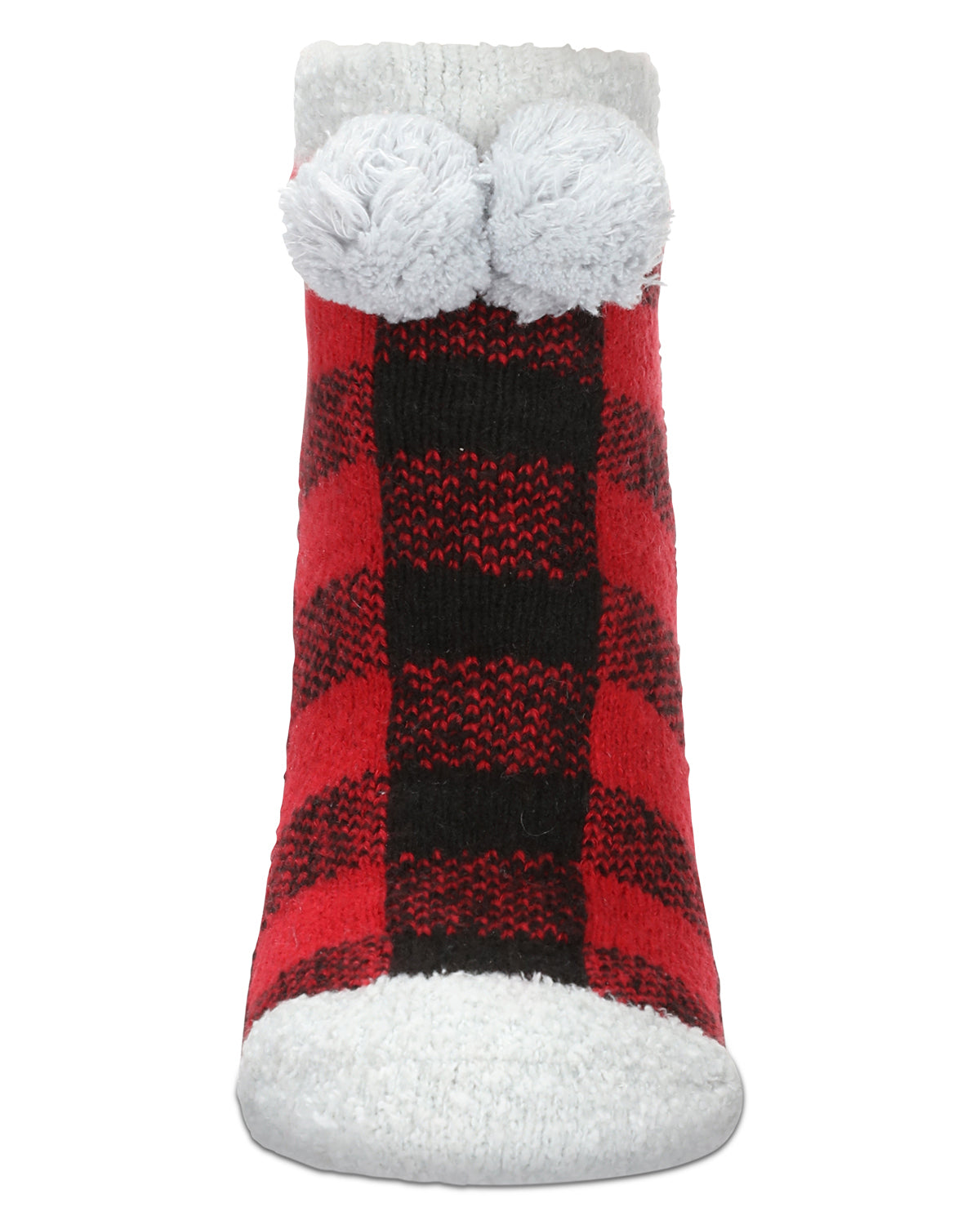 Women's Buffalo Plaid Buttersoft Plush Lined Low Cut Socks