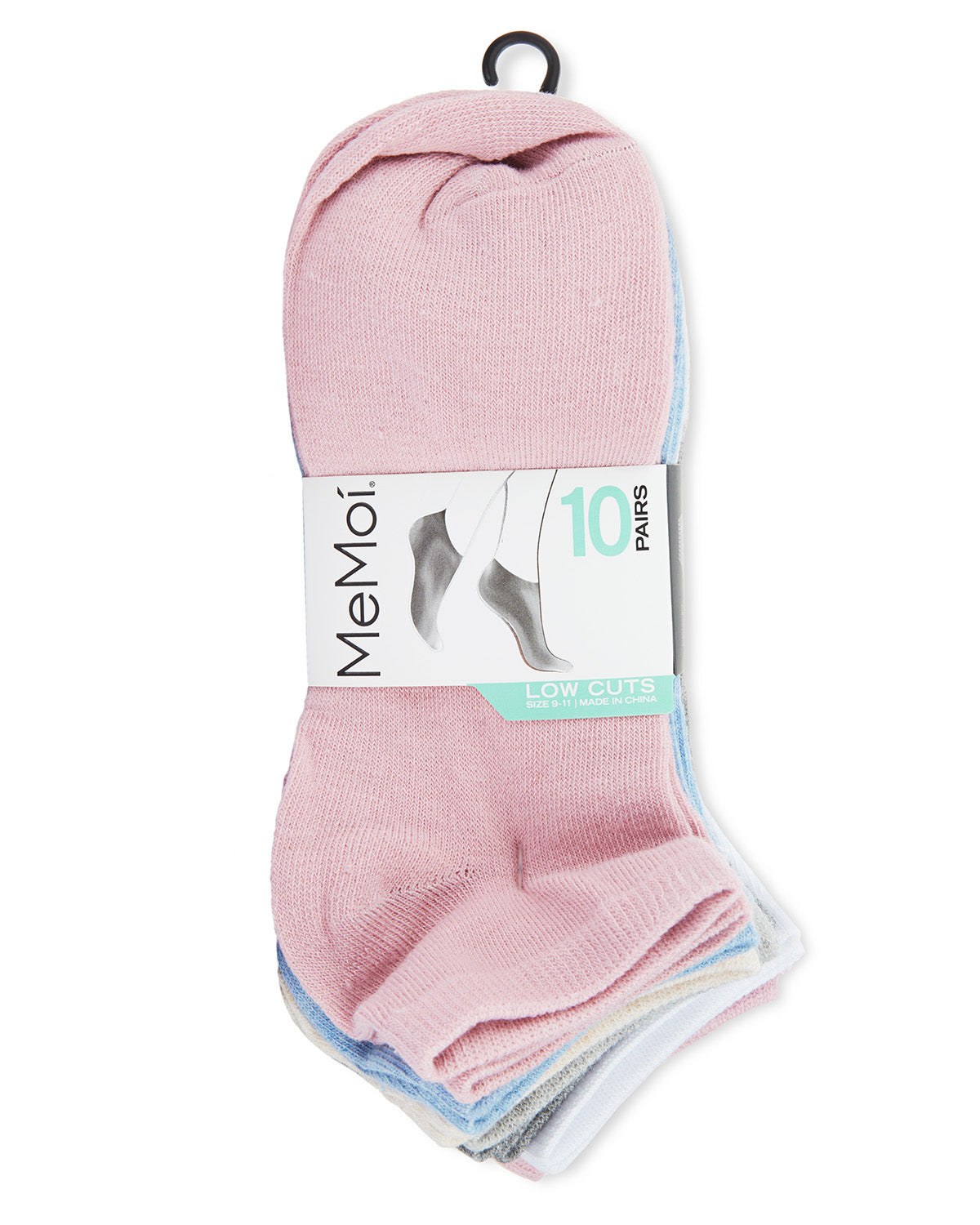 Women's 10 Pair Pack Heathered Pastel Low Cut Socks