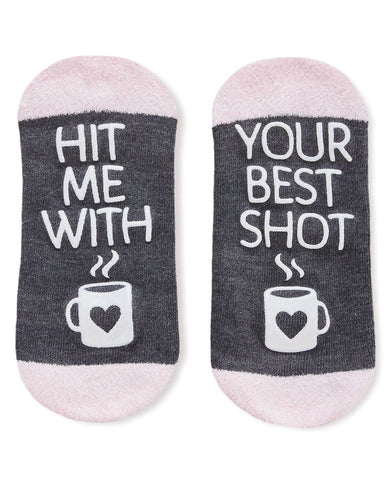 Chaussettes basses antidérapantes Coffee Witch pour femmes