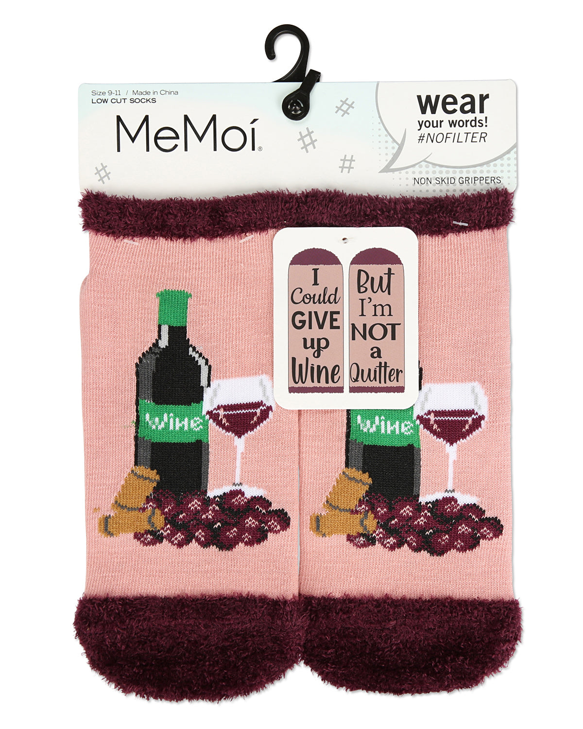 Women's Give Up Wine Low-Cut Non-Skid Socks