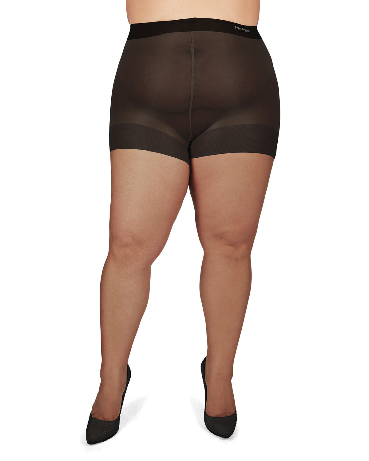 Plus Size Curvy Ultra Sheer Control Top Pantyhose