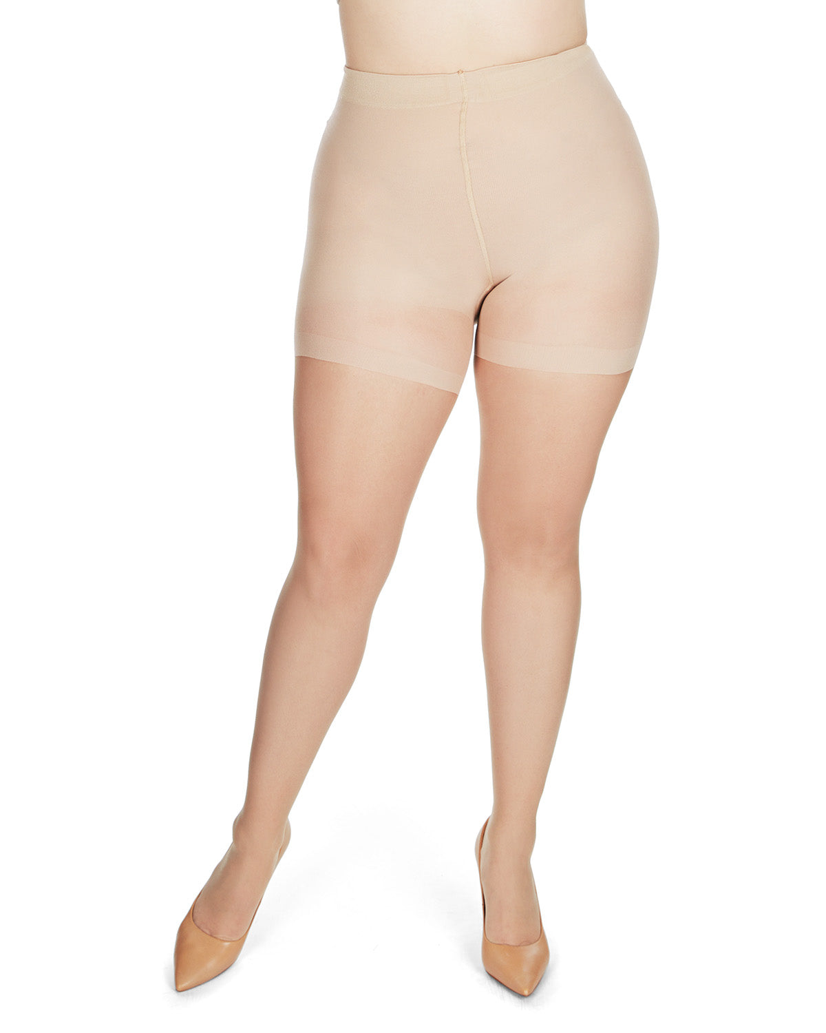 Crystal Sheer Shaper Control Top Tights