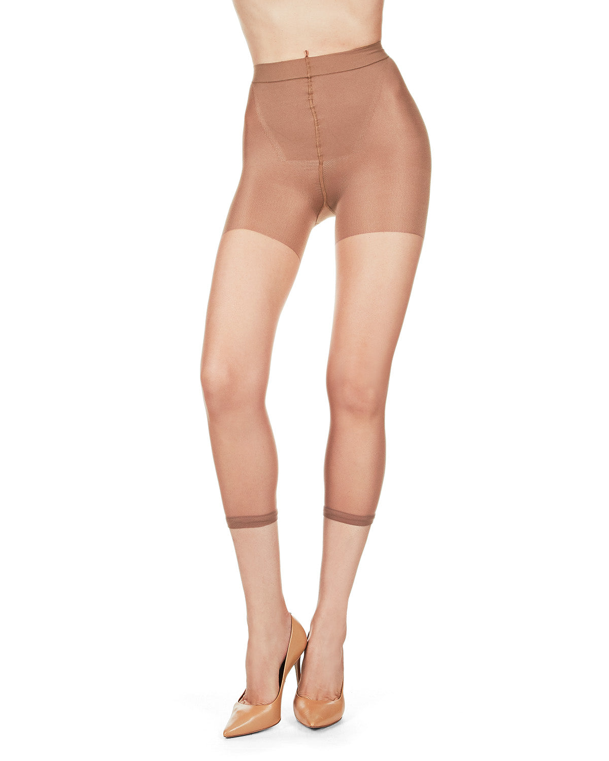 Sheer Footless Capri Shaper Tights