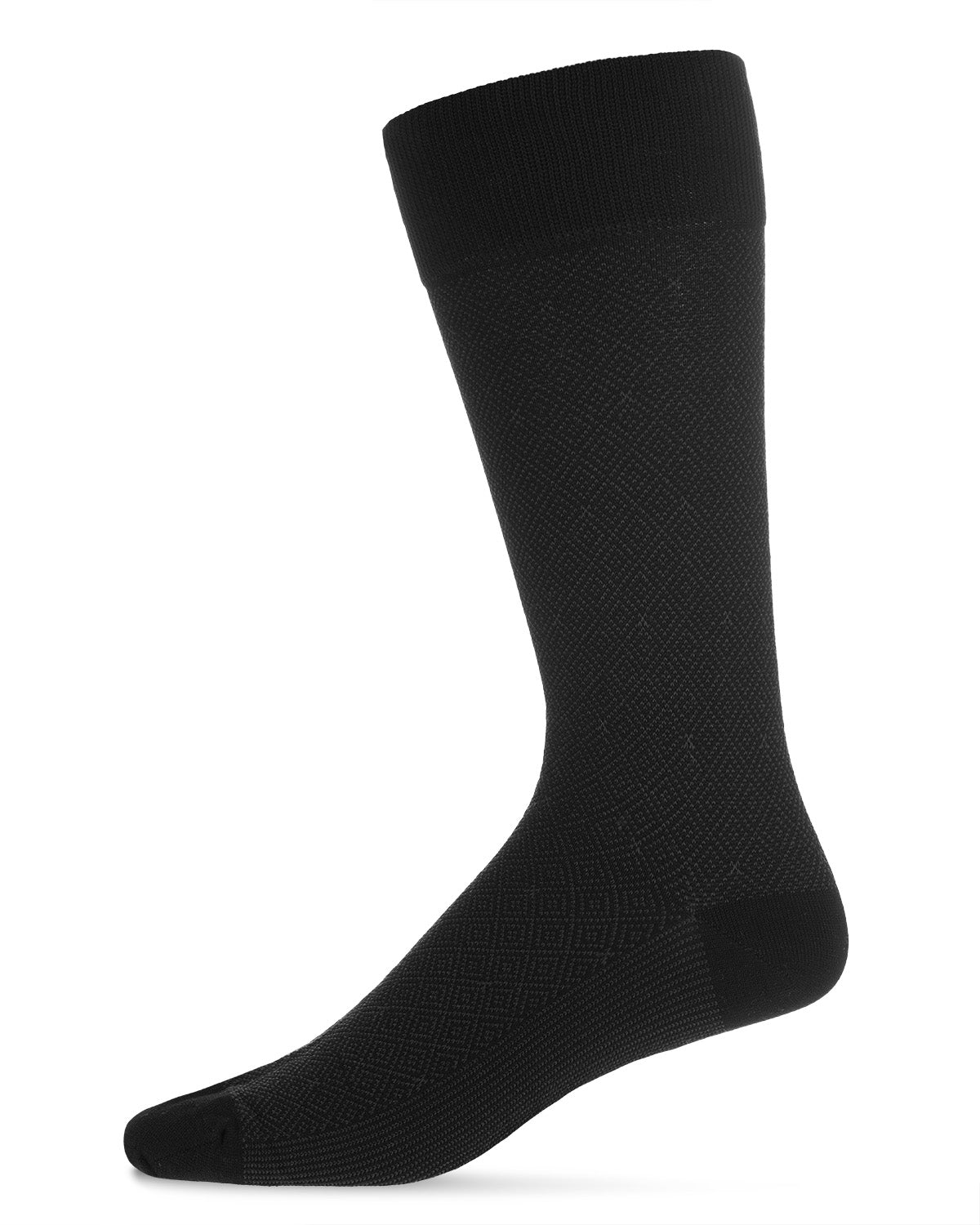 Men's 3 Pair Pack Assorted Mercerized Cotton Blend Crew Socks