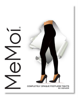 MeMoi Women's Opaque Maternity Footless Tights with Extra Large Waist Black  Small/Medium at  Women's Clothing store