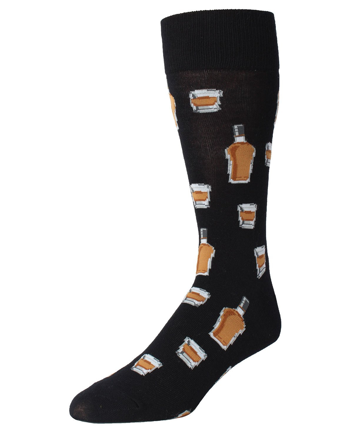 Whiskey Bar Conversational Bamboo Blend Men's Socks