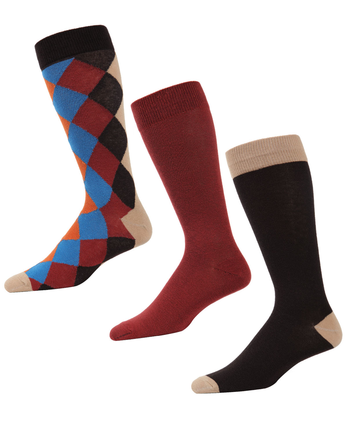 Diamondlap Cotton Blend Crew Sock 3 Pack